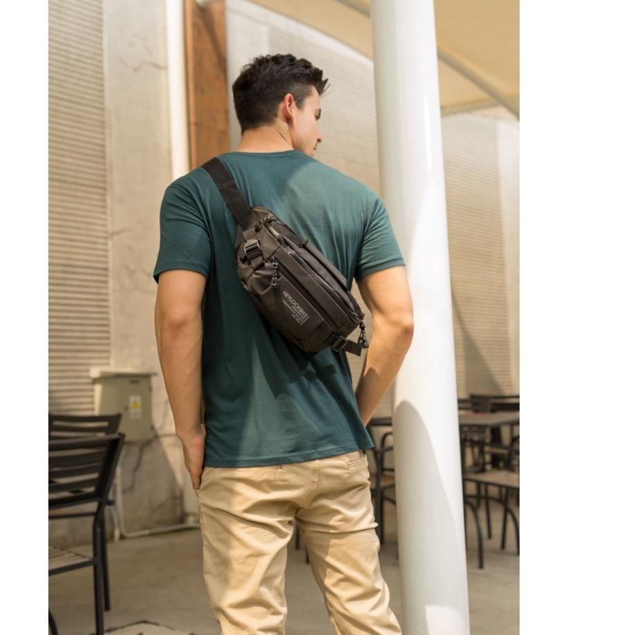 ✵ HEYLOOK Official - Tas Selempang Pria Waist Bag Sepeda Weasley Waterproof Waistbag Gowes Distro An