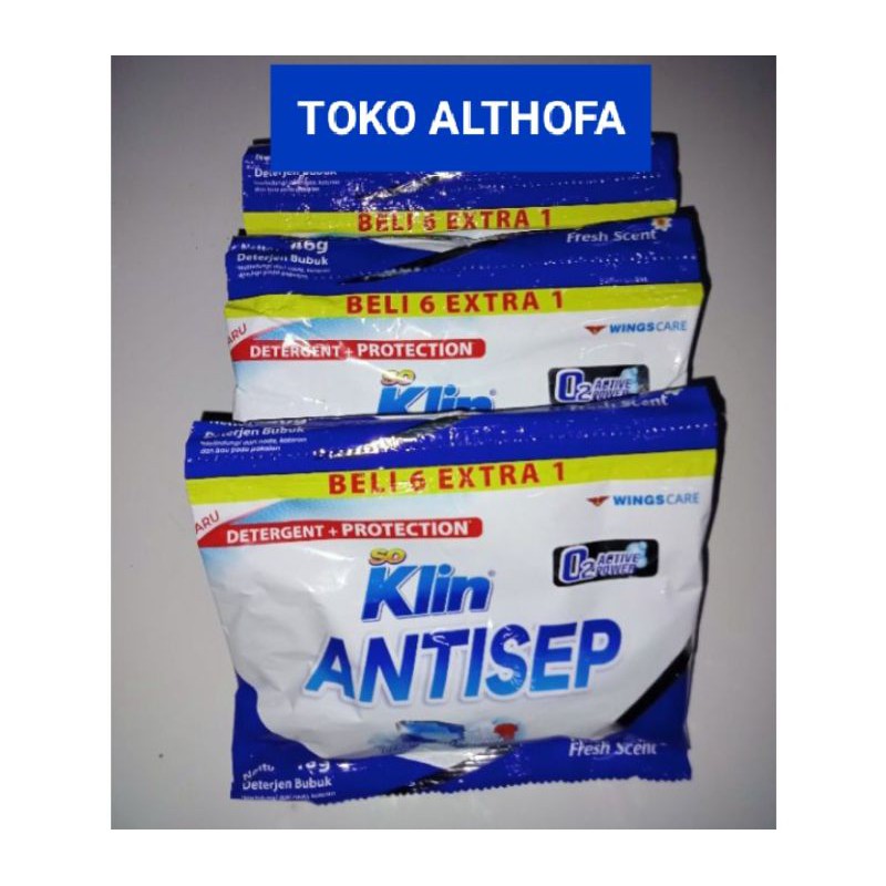 Soklin ANTISEP Detergent + Protection 46 g Renceng