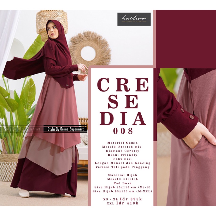 GAMIS WANITA MUSLIM HAITWO TERBARU CRESEDIA 008