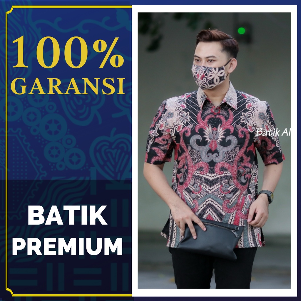 [ NEW MOTIF ] Batik Lengan Pendek Pria Mewah Batik Premium Kemeja Batik Pria Lengan Pendek Modern