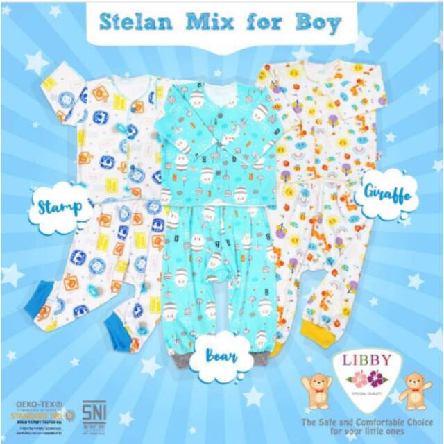 Libby dan Velvet Setelan Panjang Bayi Size NB/Pakaian bayi baru lahir