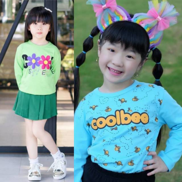 SALEEE  COOLBEE / KAOS COOLBEE / LONGSLEVE COOLBEE / BAJU ANAK PEREMPUAN / BAJU ANAK CEWEK