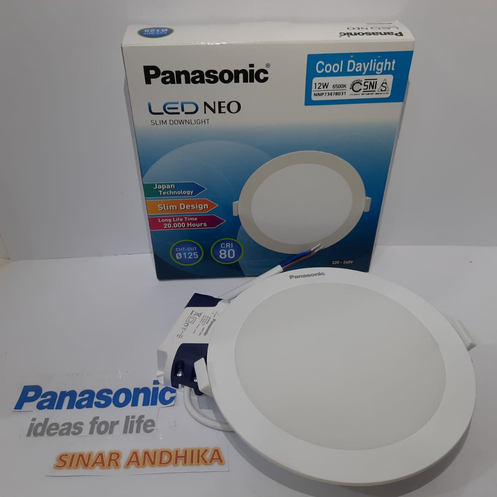 LED SLIM DOWNLIGHT PANEL 12 WATT PANASONIC NNP 73478/NNP 73472