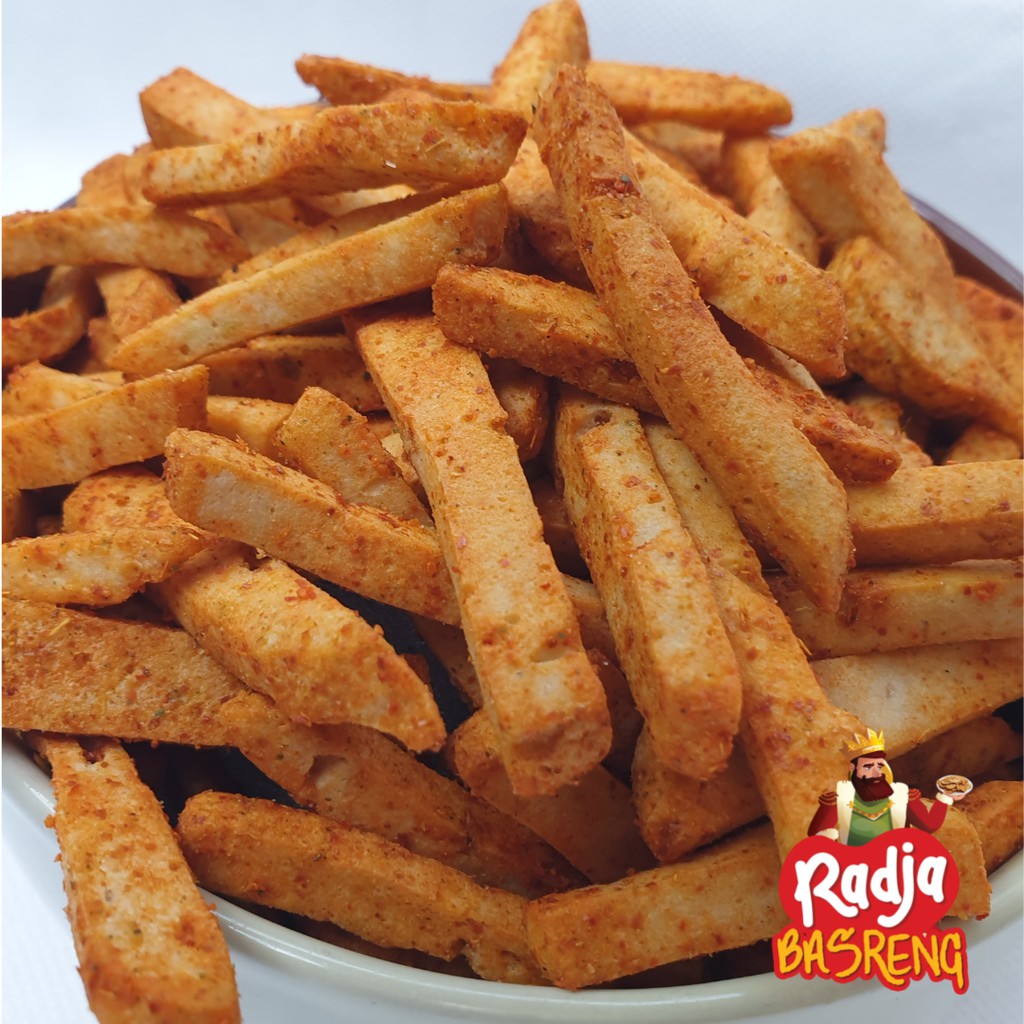 

Radja Basreng Stik Baso Goreng 200 Gram Pedas Original Asin Dengan Daun Jeruk