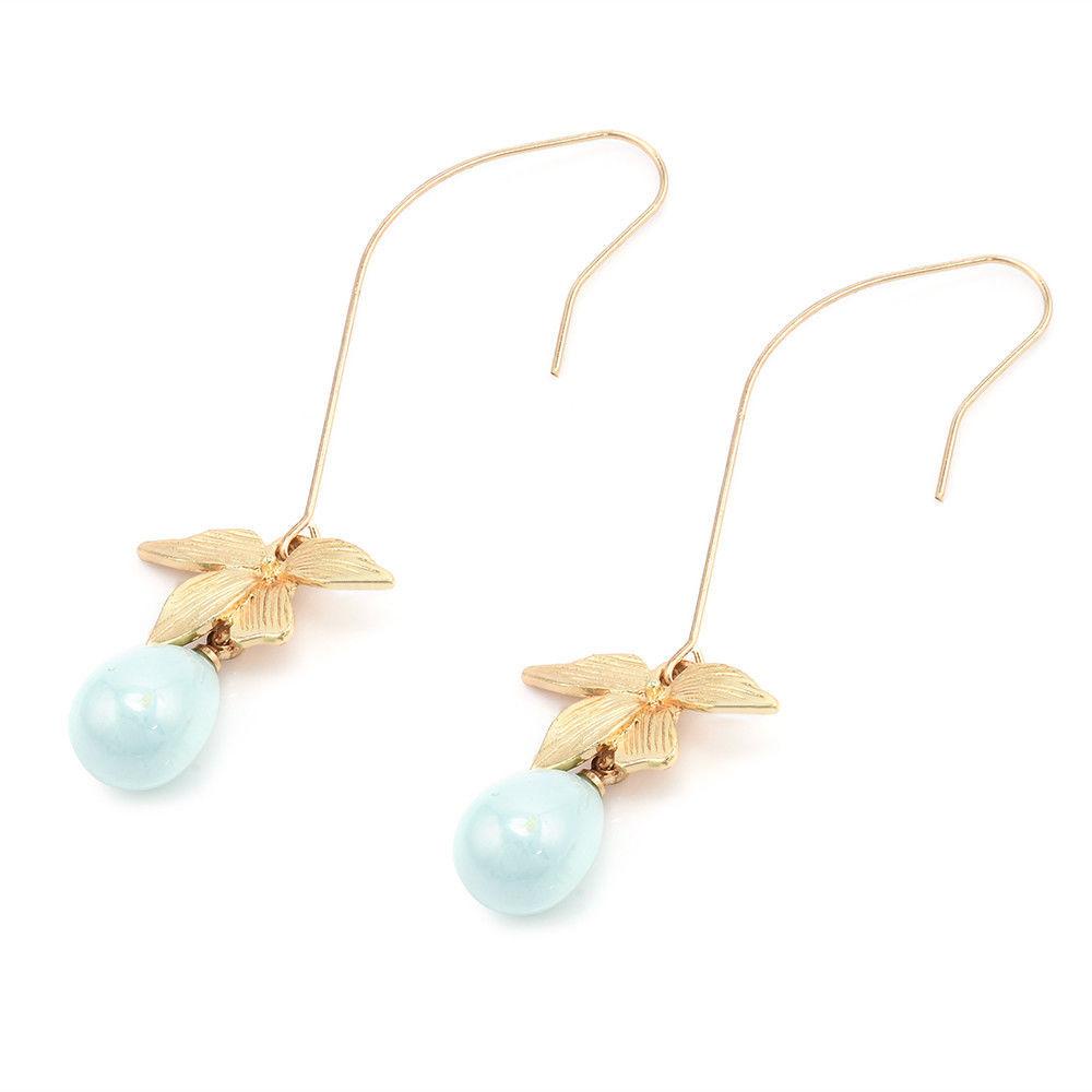 R-flower 1pasang Anting Bunga Anggrek New Charm Fashion Pearl