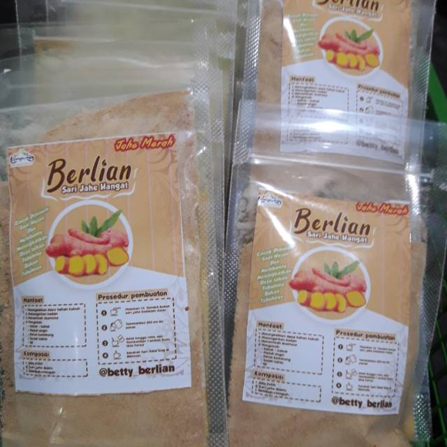 

Sari jahe merah hangat