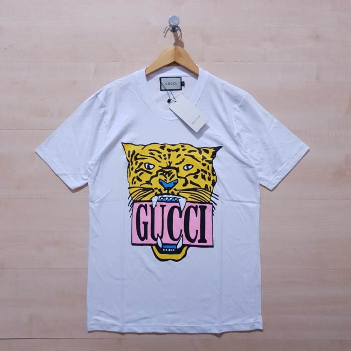 KAOS T SHIRT GUCCI TIGER TEE WHITE - M