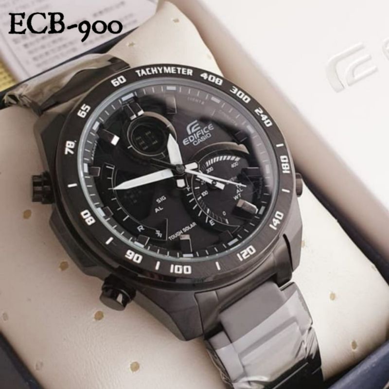 Jam Tangan Pria Casio Edifice ECB-900 Autolight All Steel