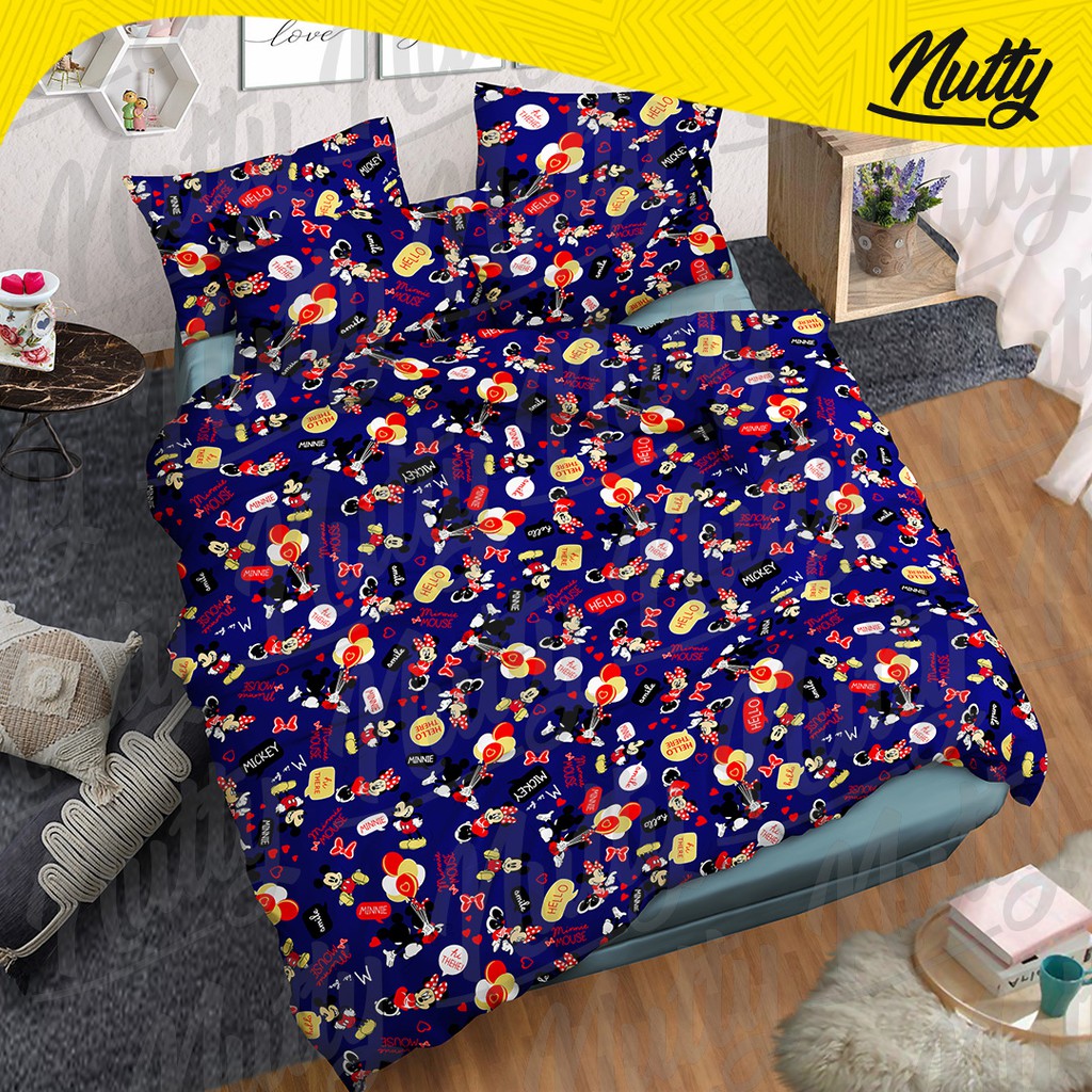 SEPREI KATUN LOKAL 120X200 T20 NUTTY K TERMURAH WINNIE THE POOH TUGER PIGLET EEYORE ROO DUMBO PANDA