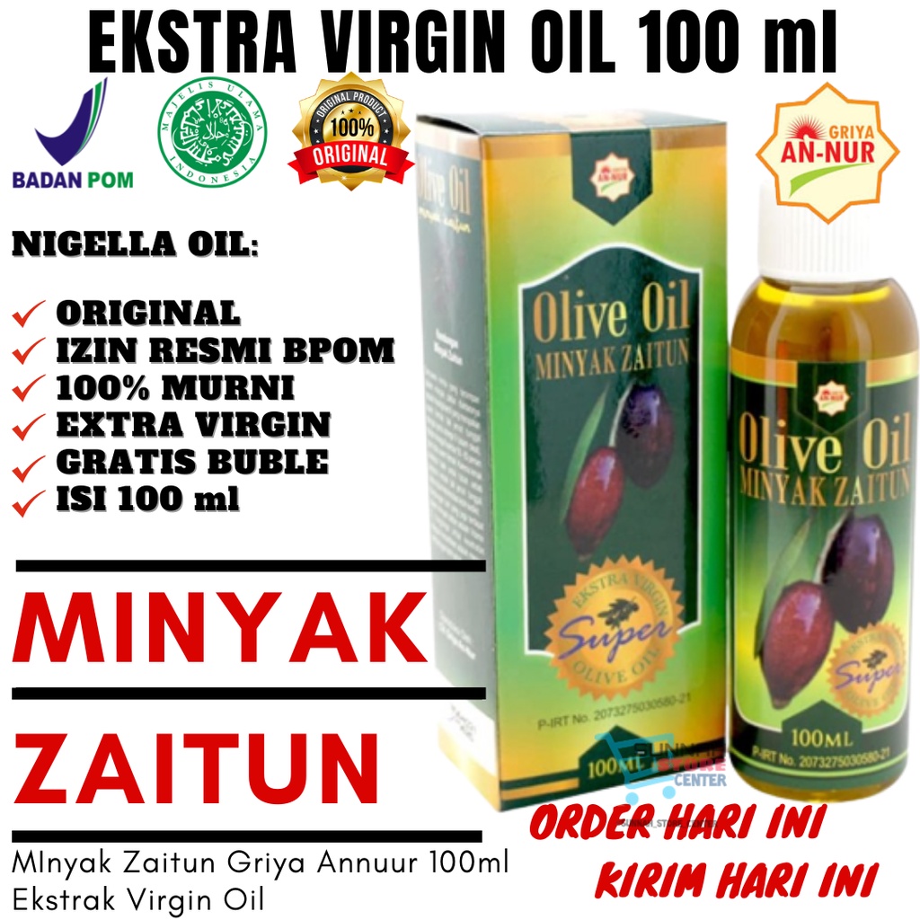 Minyak Zaitun Asli Extra Virgin Olive Oil 100ml