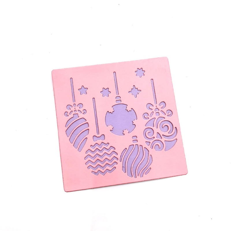 Cetakan Stensil Cutting Dies Motif Natal Bahan Metal Untuk Scrapbook / Craft DIY