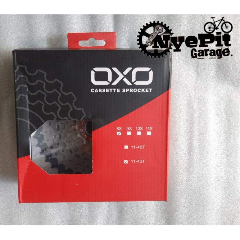 Gear / Sprocket OXO 8 Speed 11-42t Cassette Slup