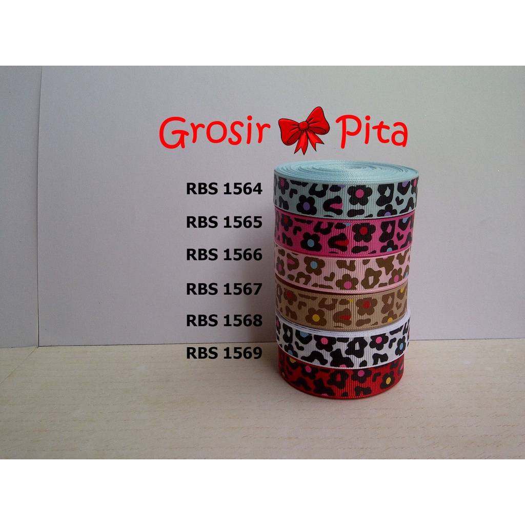 

(25 yard) Pita Grosgrain Motif RBS 1564,1565,1566,1567,1568,1569 | Toko Bahan Craft | Grosir Pita