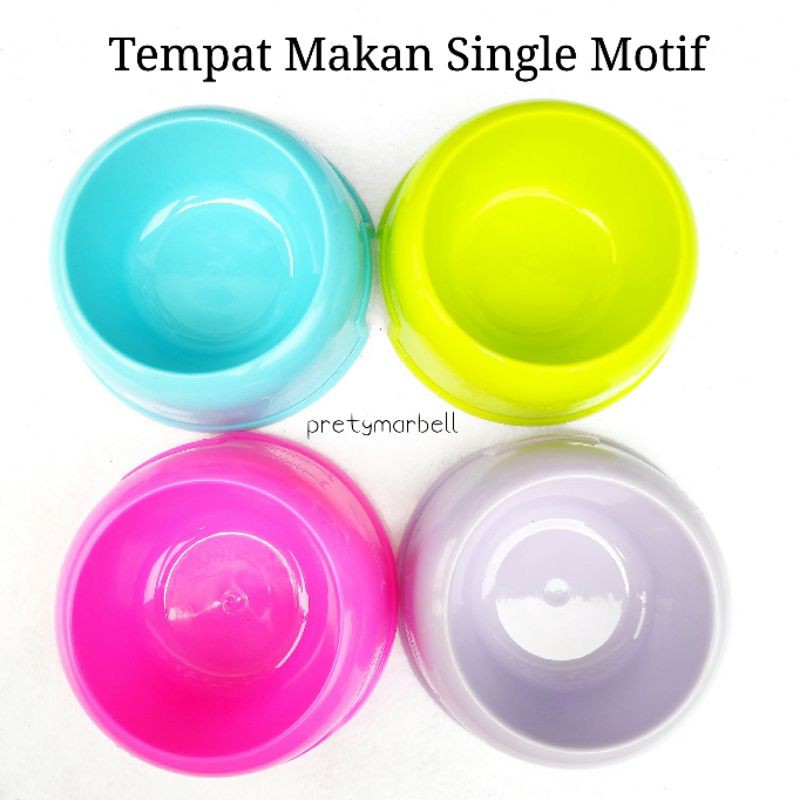 Termurah Tempat Makan Single Motif / Wadah Mangkok Hewan Kucing