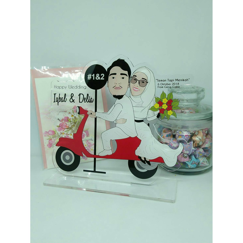 

Plakat Akrilik Kartun Wedding