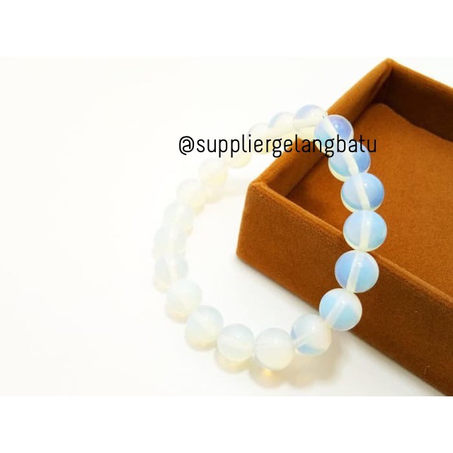 gelang batu kalimaya banten terapi healing stone 6 - 14mm ready stok fashionita aksesoris kesehatan