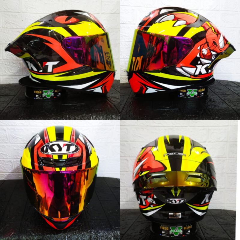 HELM KYT TT COURSE RHINO PAKET GANTENG