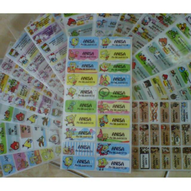 

Stiker Label Nama