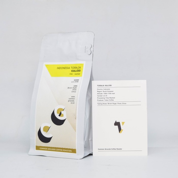 

vf0100f Single Origin Arabica Coffee: Indonesia Toraja Kalosi 100 Gr - Normal, Whole Beans Ds20X11