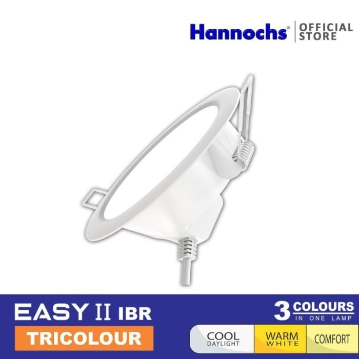 Lampu Downlight LED Hannochs Easy II IBR Tricolour 12W 3 Warna