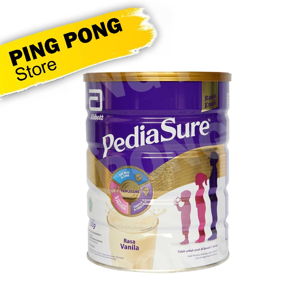 Pediasure Triplesure Vanilla / Madu 850gr / Complete Vanilla 850gr ( 850 G Gr Gram ) - PING PONG
