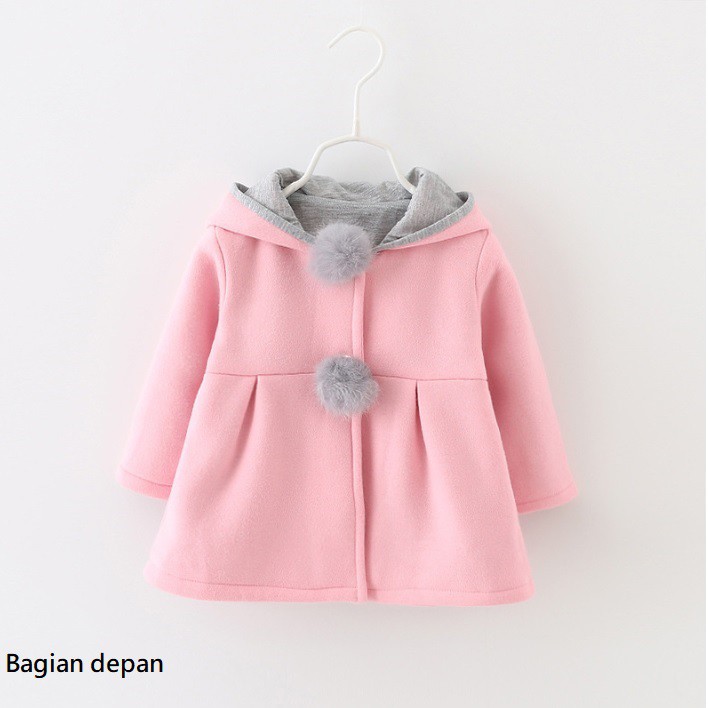 Mimicat-Jaket bayi / jaket tebal anak motif telinga kelinci