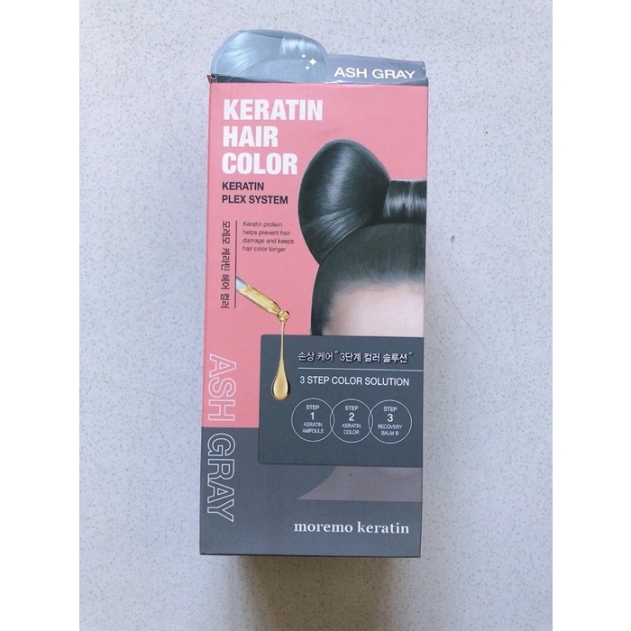 Moremo Keratin Hair Color Ash Gray
