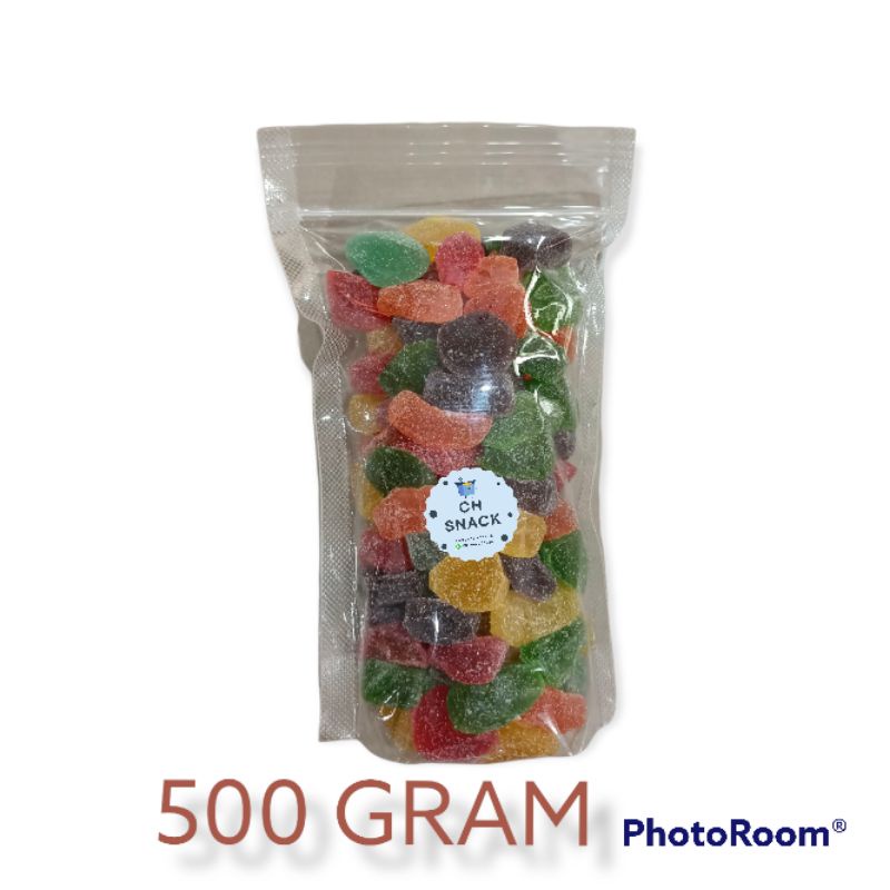 

500 GRAM Permen Jelly Gula Jelly Lunak / Jelly Waisun Jeli Lunak Rasa Buah