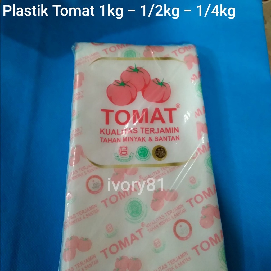 Plastik PE merk Tomat 1kg ½kg ¼kg / Plastik Bening Murah / Plastik Es Mambo / Plastik Es
