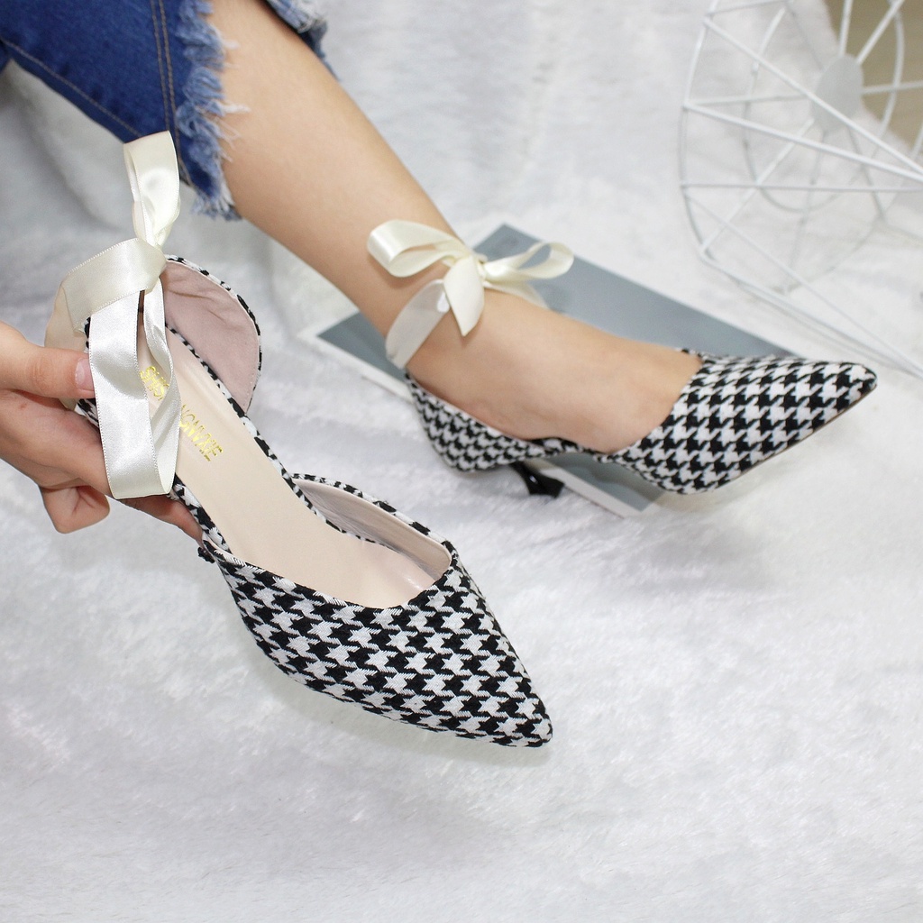 NS008 Free Box Sandal Hak Tinggi High Heels Wanita Sepatu Pesta Import Sepatu Hak Wanita Import Termurah