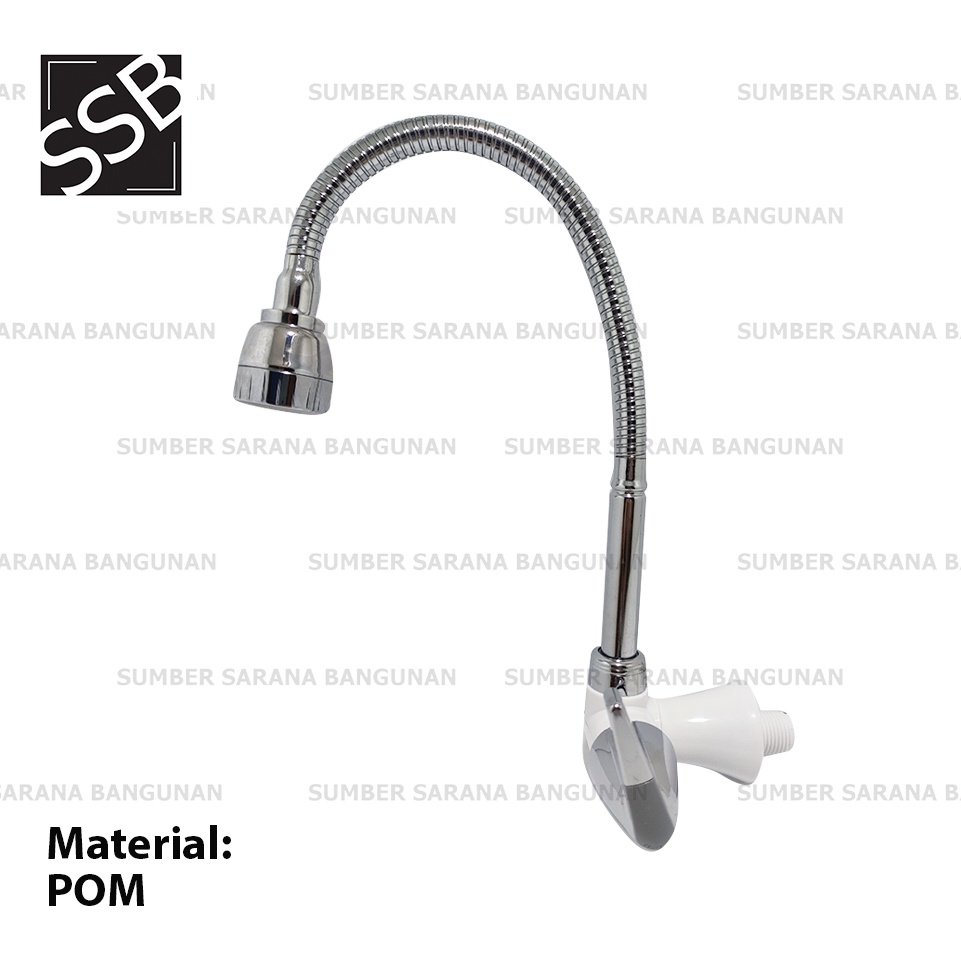 Watertec Kran Angsa Tembok / Keran Fleksibel Wall Sink