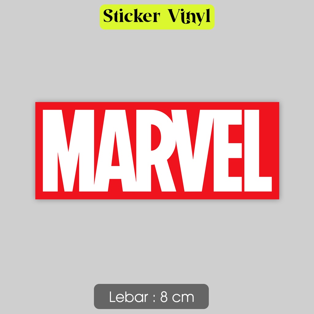 

Stiker Marvel Comic Logo Sticker Vinyl Satuan Bahan Anti Air