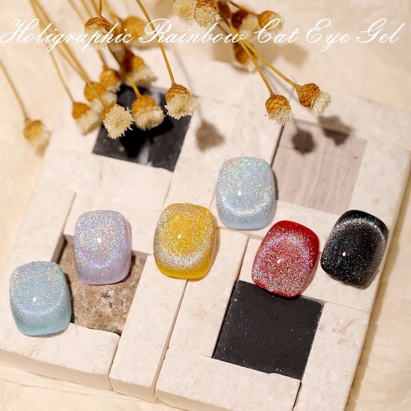 [FLASHES] JSM-C Universal Holigraphic Rainbow Cat Eye Gel Nail Polish