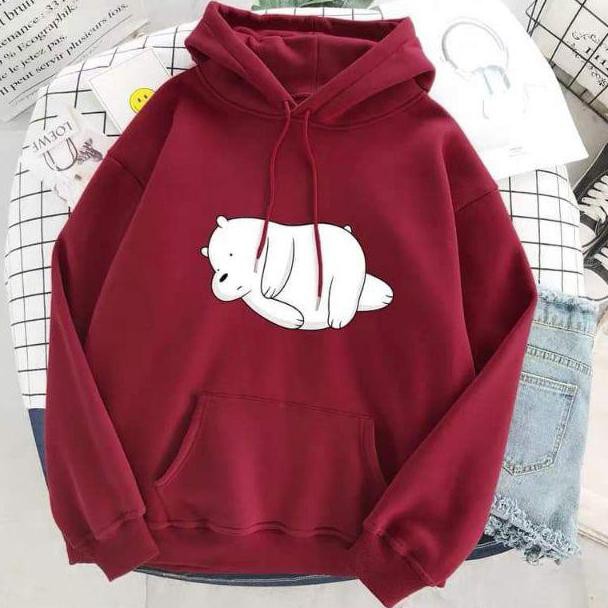 SWEATER BINO / HODDIE SWEATER WANITA BINO BAHAN BABYTERRY TEBAL GOOD QUALITY-5