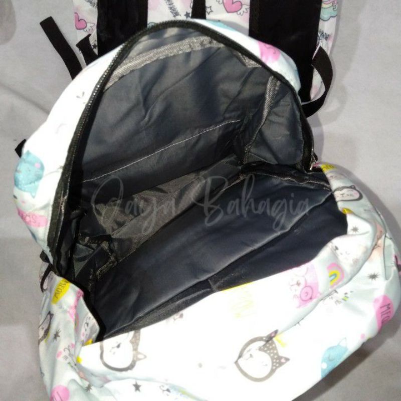 Ransel Wanita Import Ringan Colourfull Tas Sekolah Anak Remaja Perempuan Uk Besar