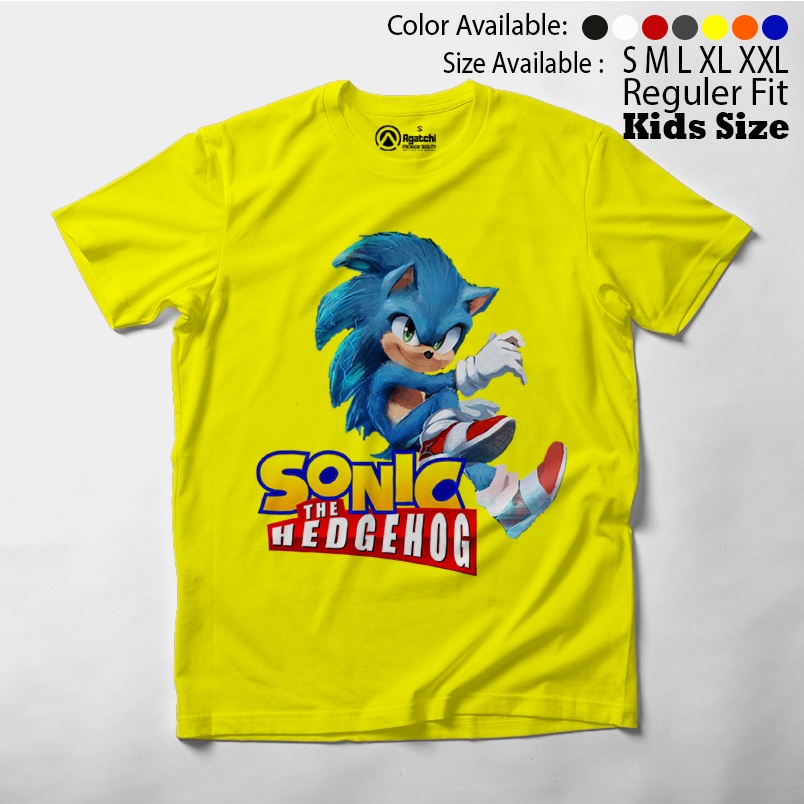 Baju Anak / Kaos Atasan Anak / Kids T Shirt Sonic Hedgehog