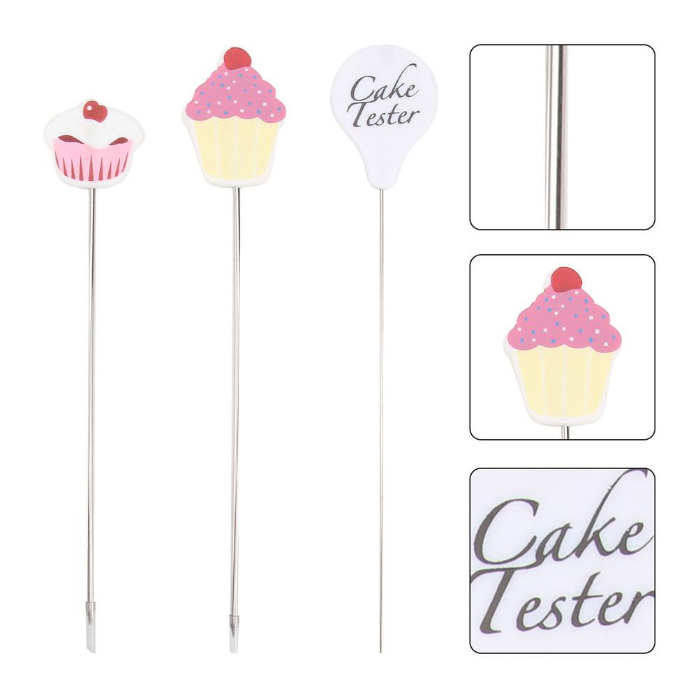 Quinton Kue Tester Stainless Steel Tahan Lama Fondant Pastry Aksesoris Alat Dapur Testing Cupcake Probe