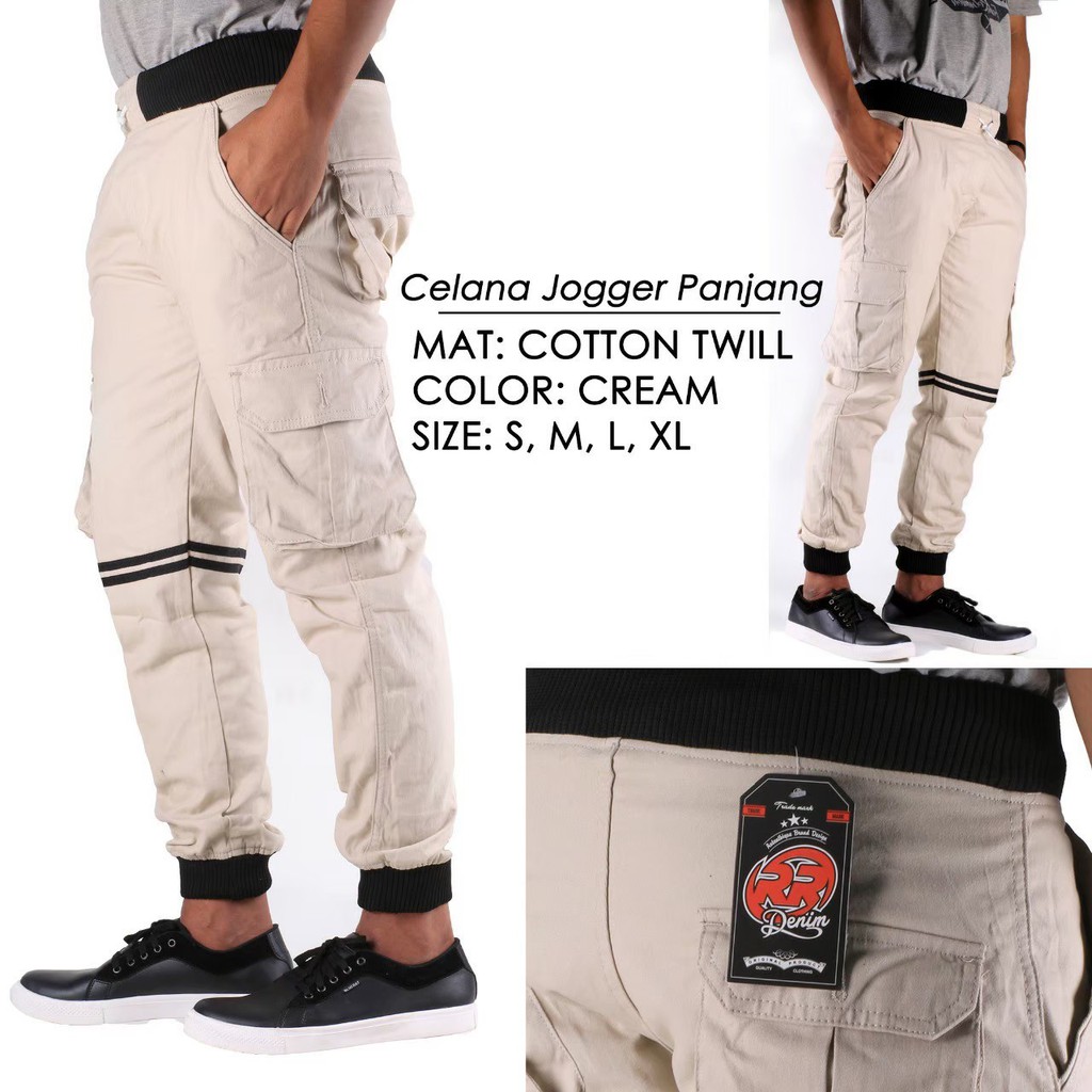 CELANA JOGGER LIST PAKAIAN PRIA/BAWAHAN - Celana joger jogger cargo pria list camo Premium