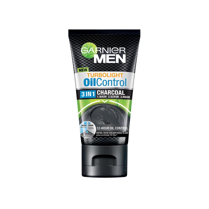 GARNIER TURBO LIGHT OIL CONTROL 3 IN 1 CHARCOAL 50 ML @MJ