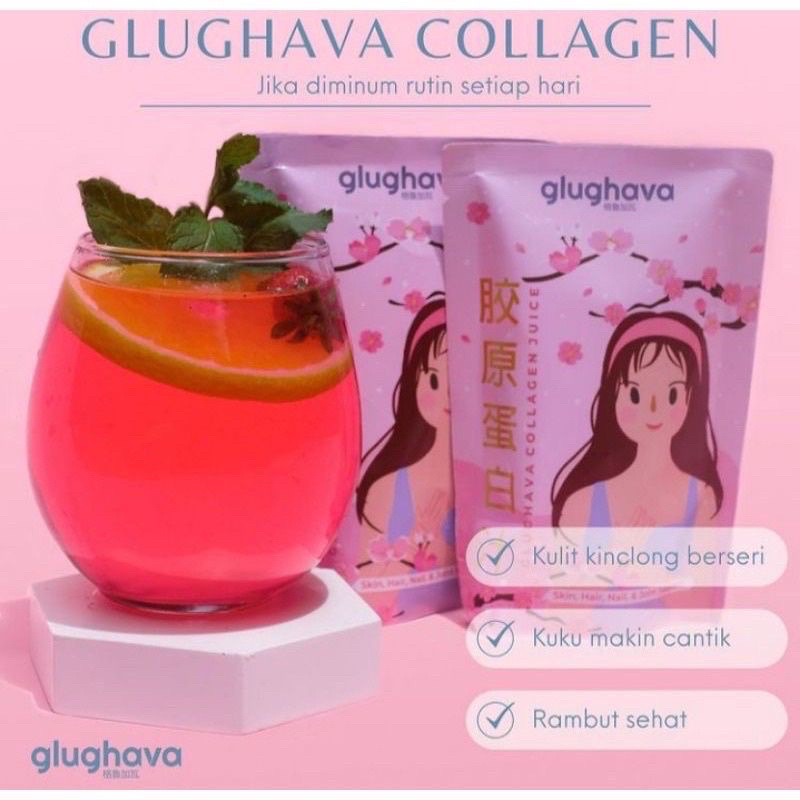 GLUGHAVA COLLAGEN JUICE / Glughava Collagen Drink / Glugava