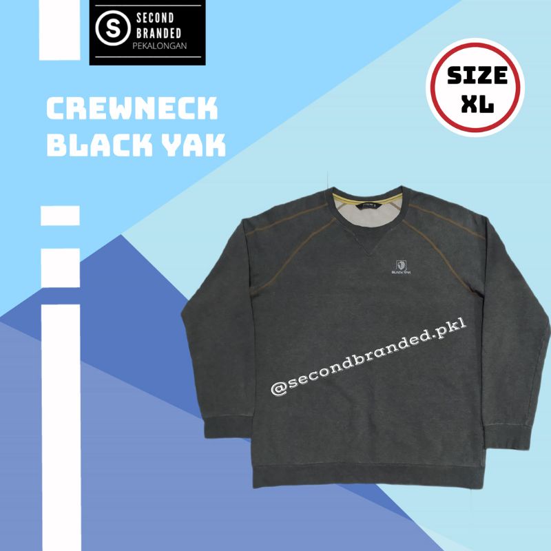 Crewneck Black Yak Mountain