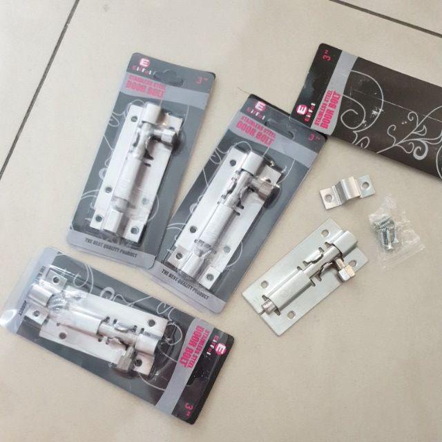 Kunci Pintu / Slot Pintu / Grendel Pintu / Slot Pintu / Grendel Stainless Steel 7 Cm