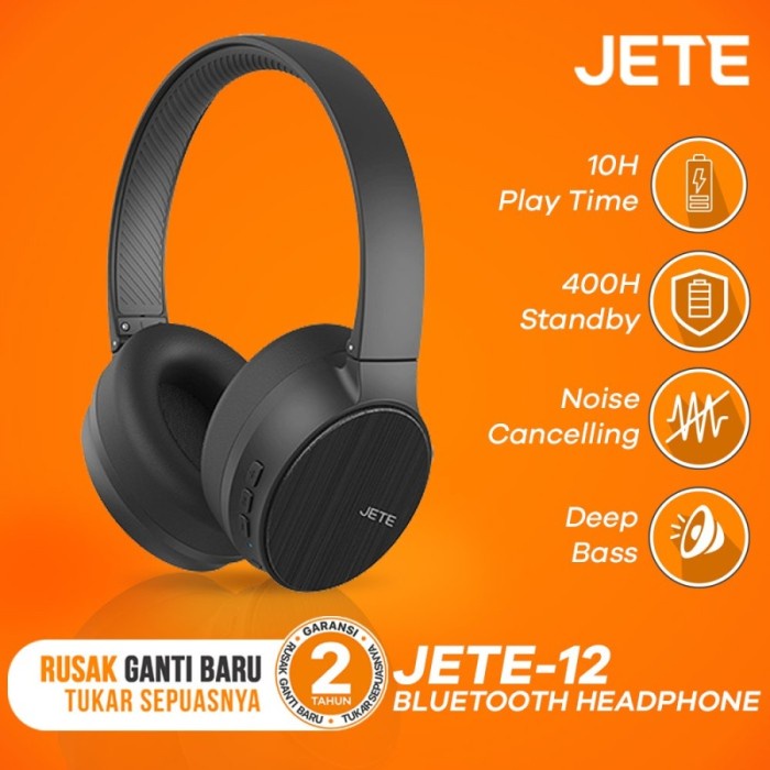 Headset Handsfree Headphone Bluetooth JETE 12