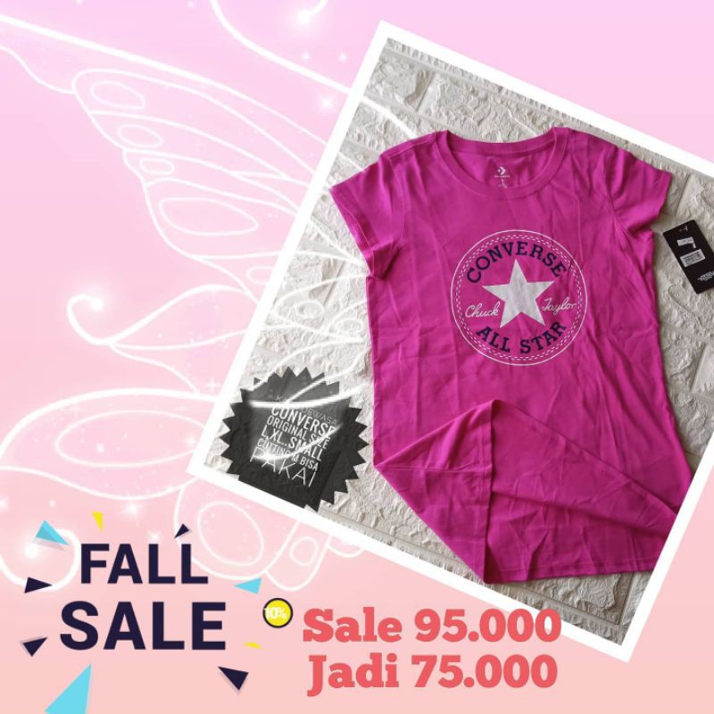 kaos Converse wanita original