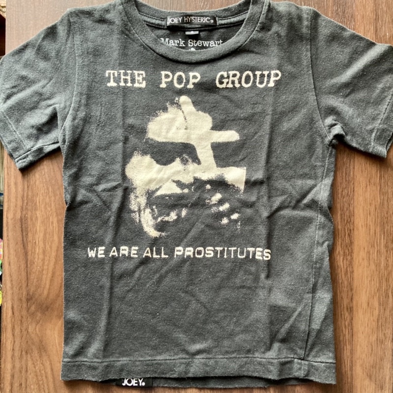 JOEY HYSTERIC ● 100cm Kids S size ● THE POP GROUP print T-shirt ● Joey Hysteric