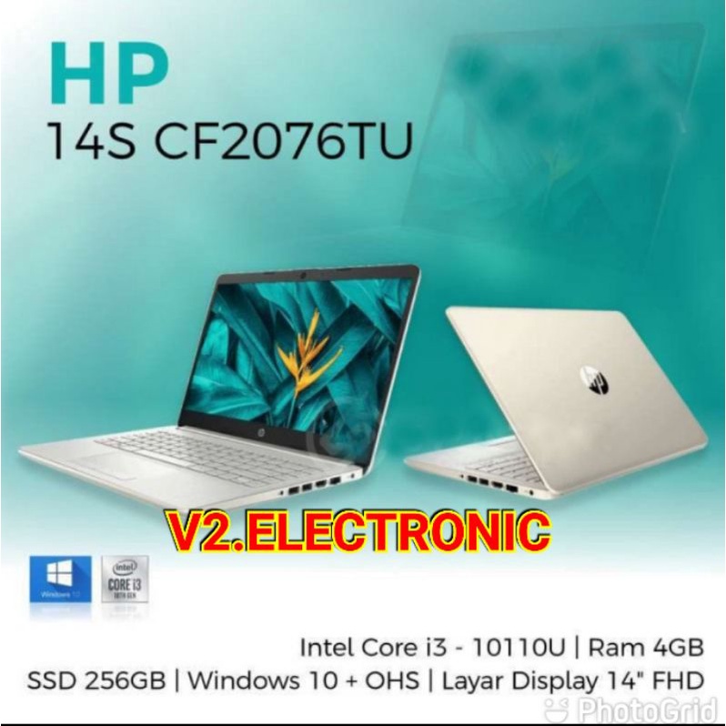 Laptop HP 14S CF2075TU/CF2076TU Intel Core i3-10110U | RAM 4GB | SSD 256GB | Windows 10