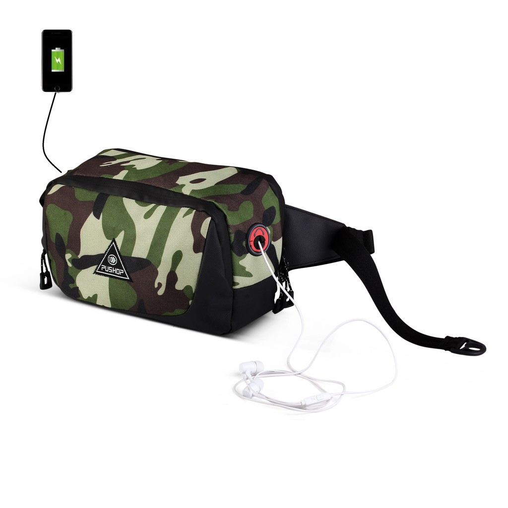 WaistBag Logaya Camo Stryker Pushop Premium Berkelas