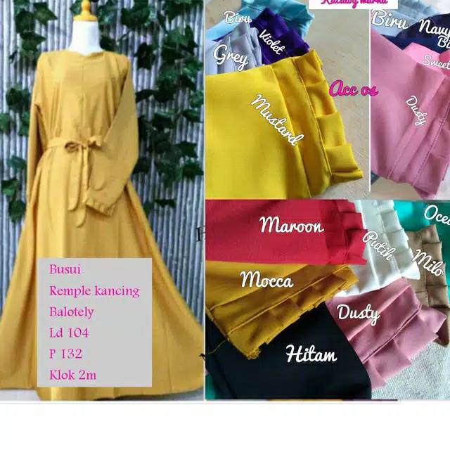 Gamis baloteli polos grade A gamis balotelli