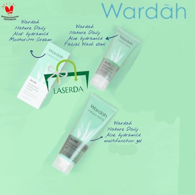 Best Product!!! Wardah Paket Nature Daily Aloe Vera 3 In 1-Lidah Buaya-Skincare - Paling Dicari