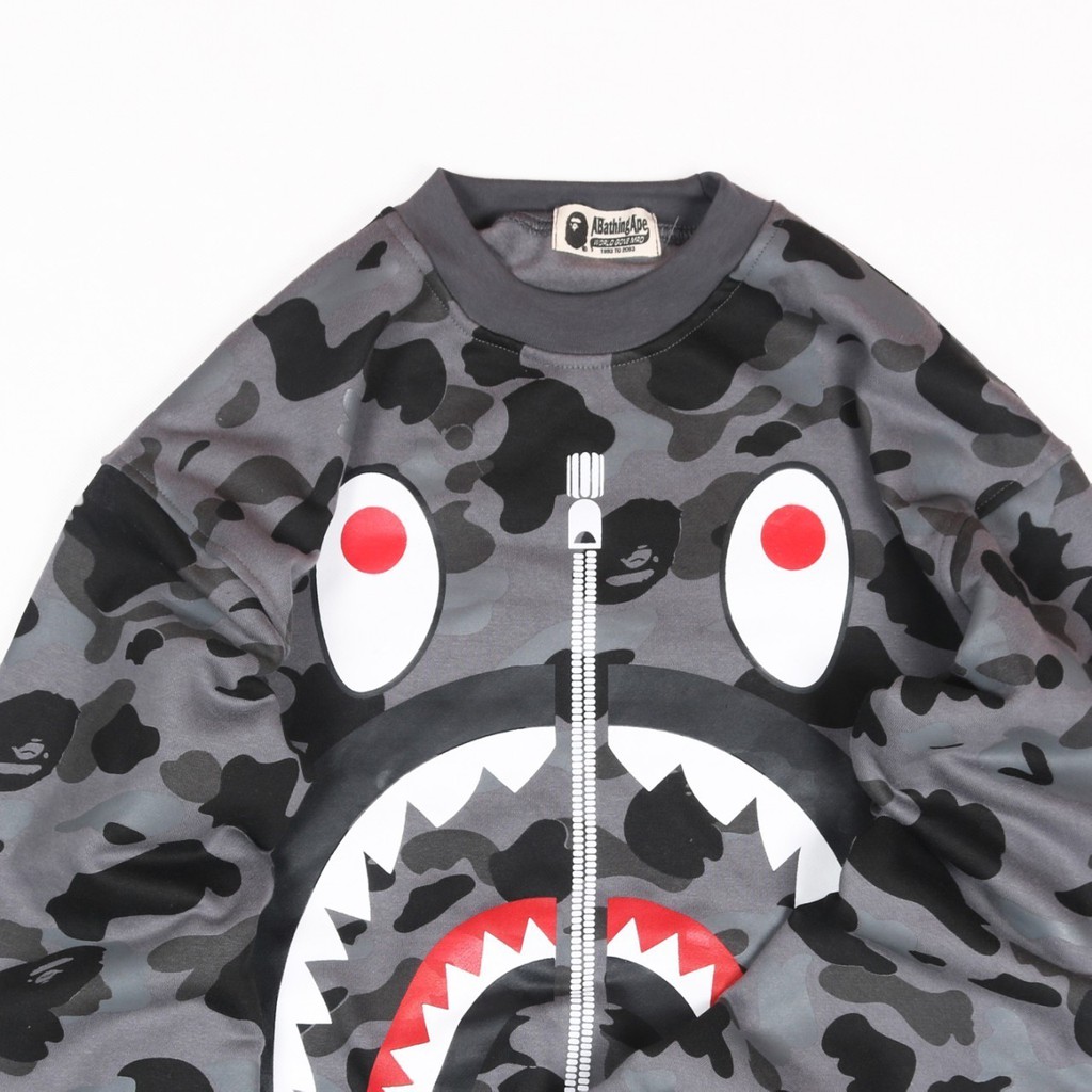 JAKET SWEATER CREWNECK APE SHARK UNISEX PREMIUM QUALITY